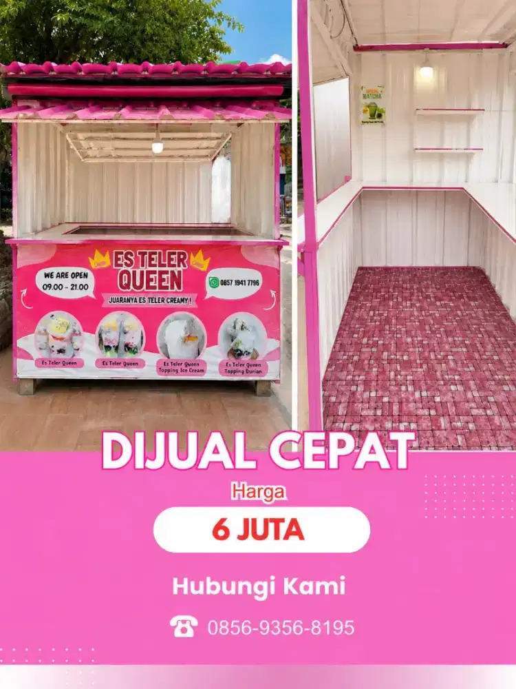 DIJUAL MURAH KONTAINER BOOTH JUALAN