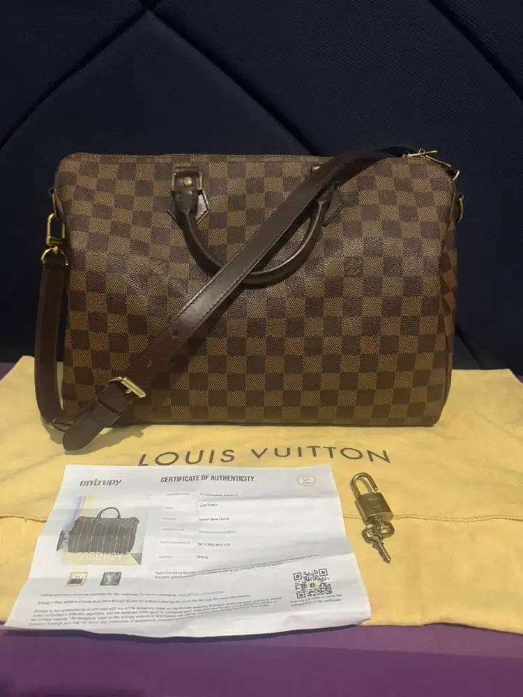 LV Speedy Bandou Damier Eben 35 PL