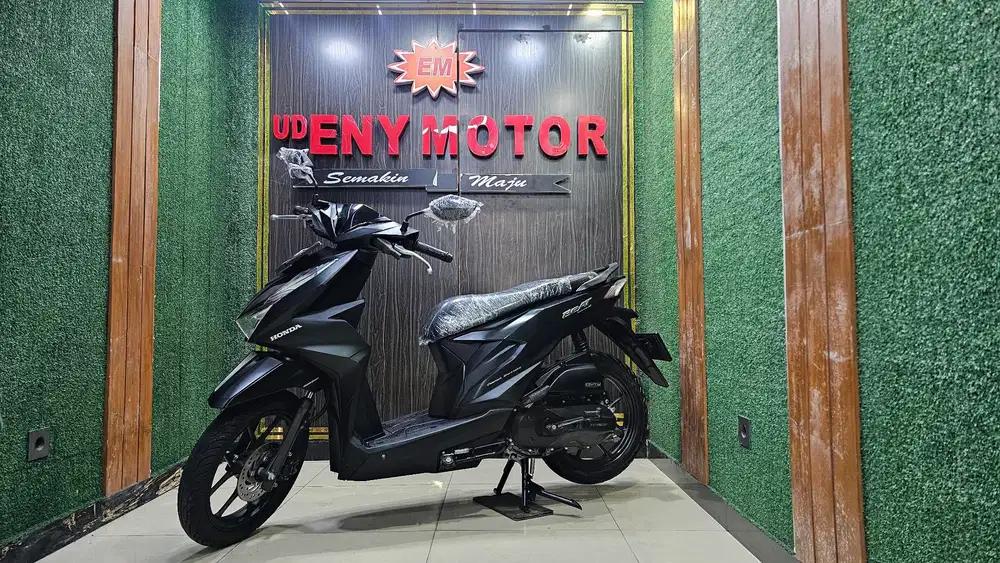 ENY MOTOR - FRESH HONDA BEAT DELUXE CBS ISS 2020 - HITAM DOFF