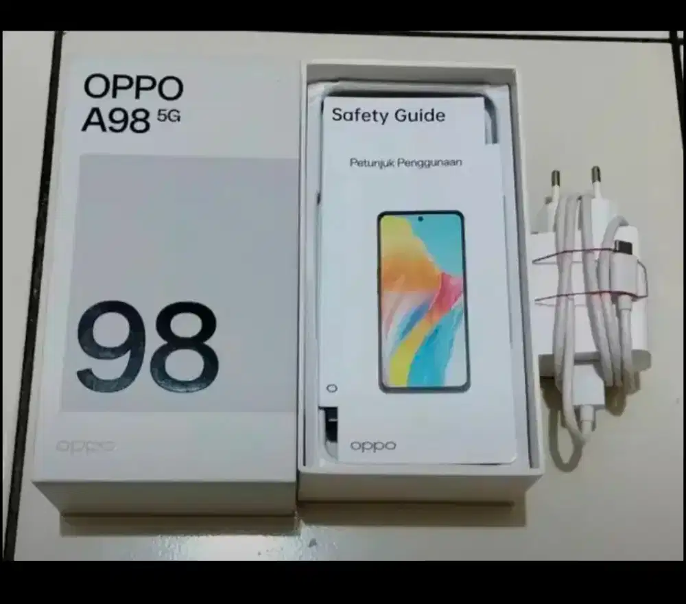 (Seken like New) Hp OPPO A98 5G 8/256 Blue Resmi