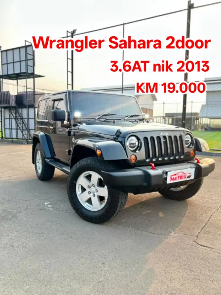 Jeep Wrangler 2door sahara 3.6 AT 2014 nik 2013 Matic