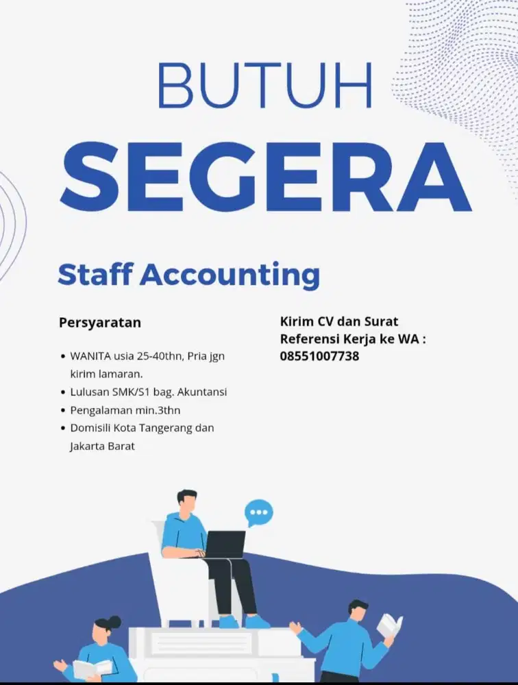Lowongan Staff Admin/accounting