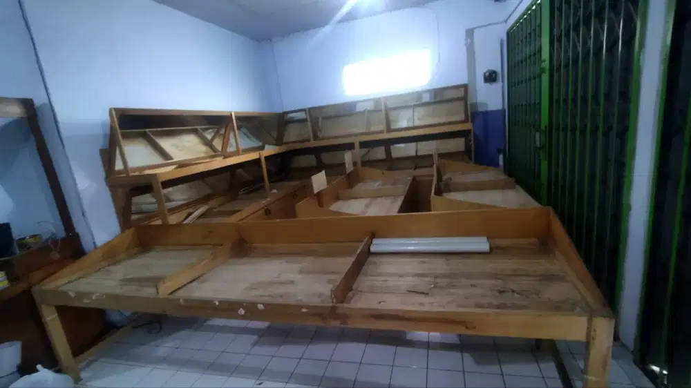 Rak display buah / Rak buah buat jualan / Rak susun / Rak kayu / sayur