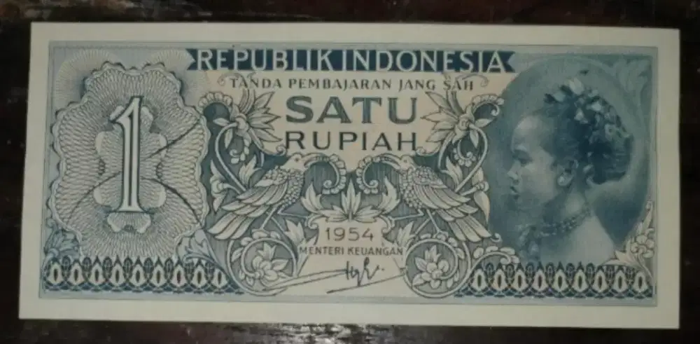 Uang kertas lama seri wanita jawa