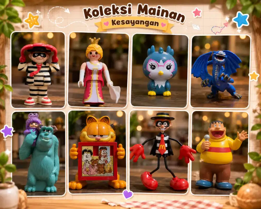 Koleksi Mainan Karakter Favorit Pilihan