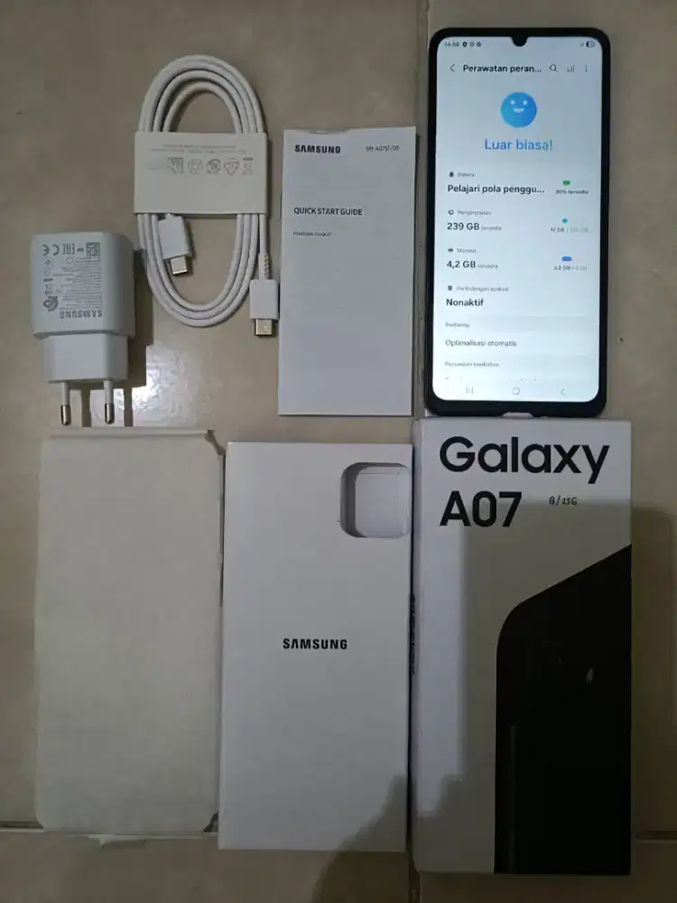 Samsung A07 seperti baru 8/256