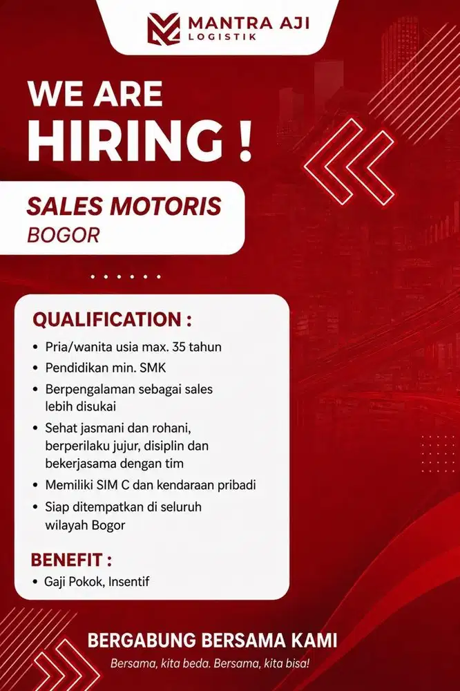 LOWONGAN SALES MOTORIS