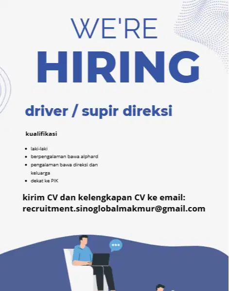 Lowongan Kerja Driver Supir Pribadi Driver