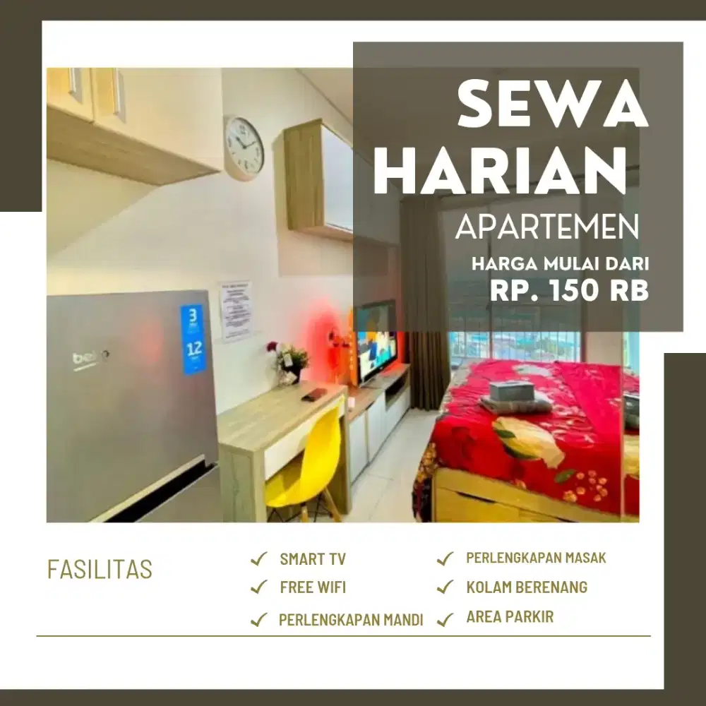 sewa apartemen harian green Pramuka city Jakarta pusat