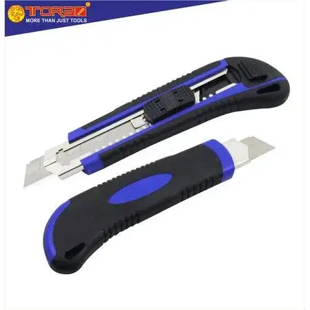 TORA Pisau Cutter Gagang Biru 18mm