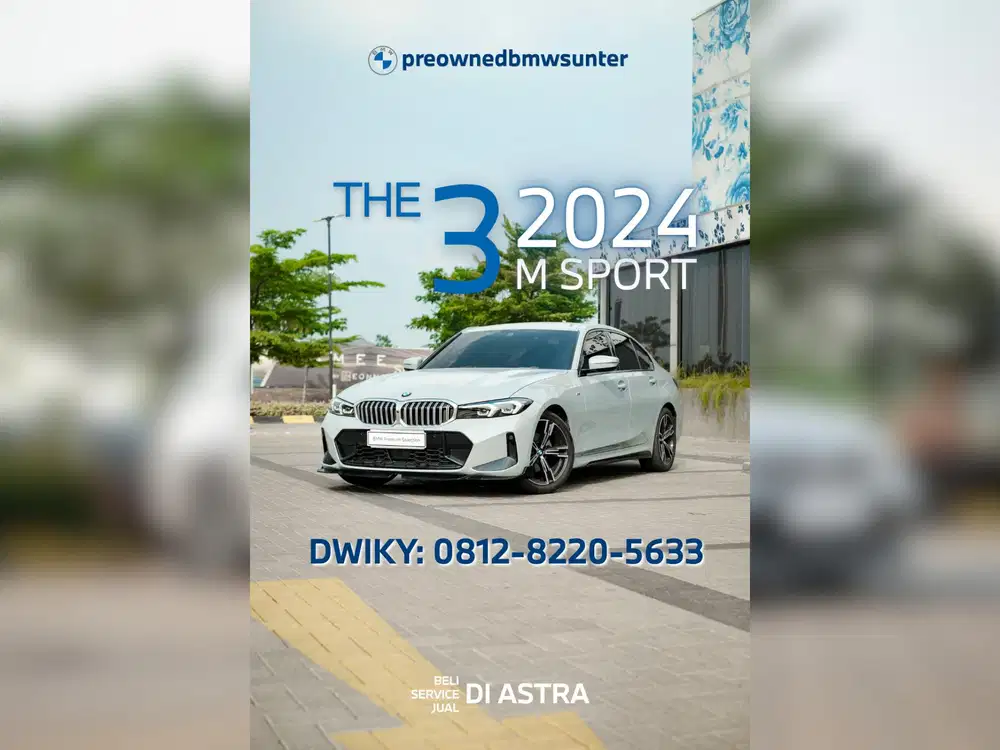 PAKET GANTENG MURMER! BMW 320 M Sport AT 2024 Brooklyn Grey Low KM