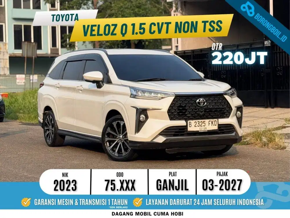 [TERMURAH] Toyota Veloz Q 1.5 Non TSS CVT 2023
