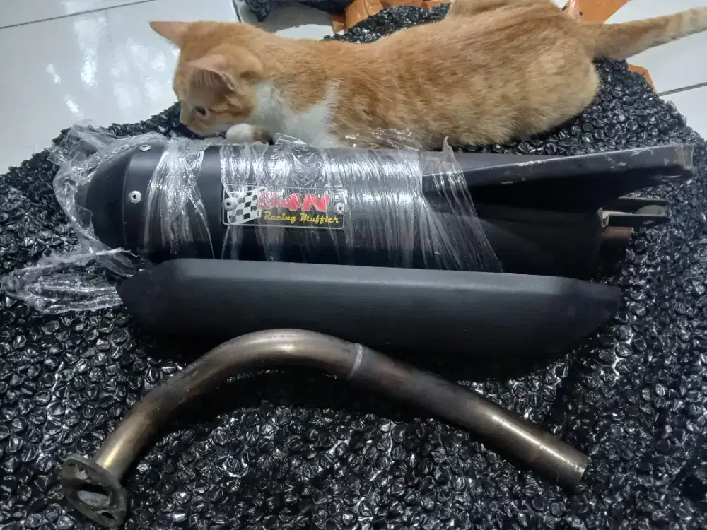 Knalpot Racing 54N Racing Muffer untuk motor Honda Beat