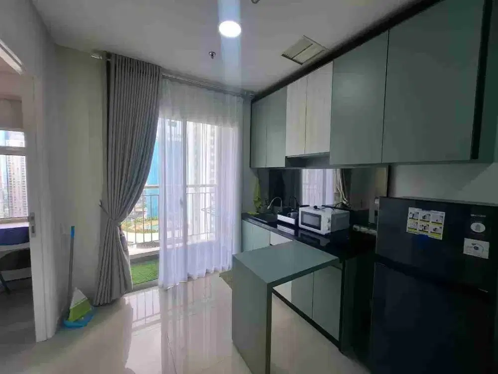 disewakan tahunan 2br full furnished bagus di apartemen madison park lokasi belakang central park dan dekat mall taman anggrek