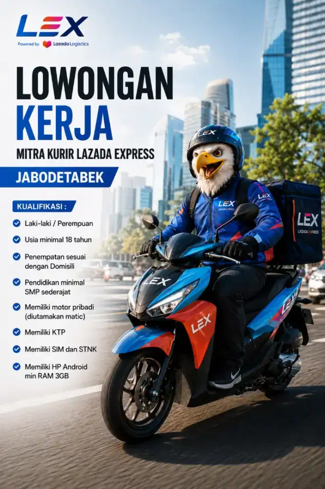 MITRA KURIR MOTOR LAZADA EXPRESS (LEX)