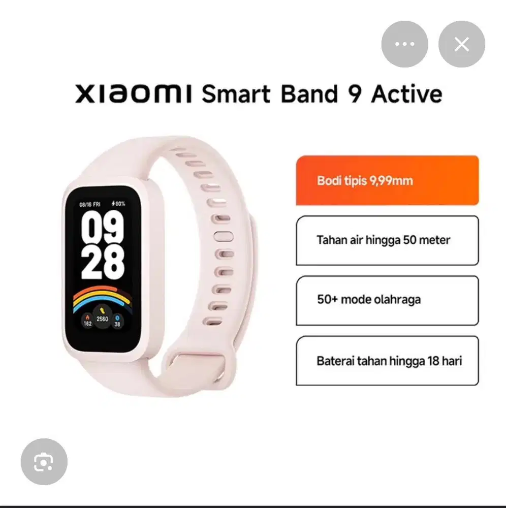 Jam tangan pink xiaomi band 9 active