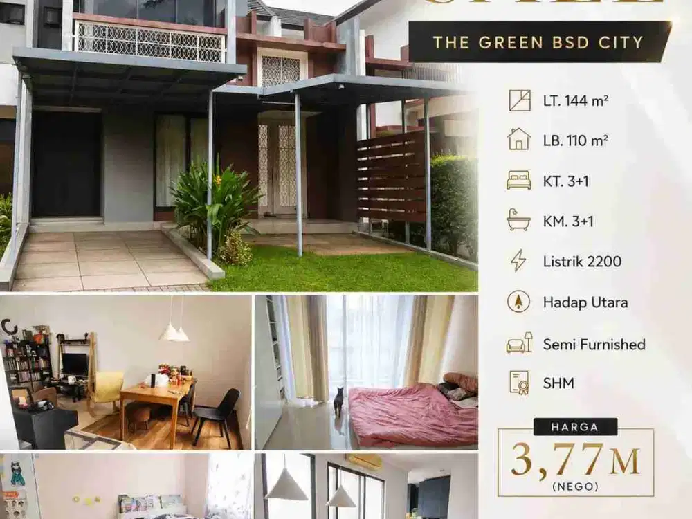 [FOR SALE] RUMAH THE GREEN BSD CITY