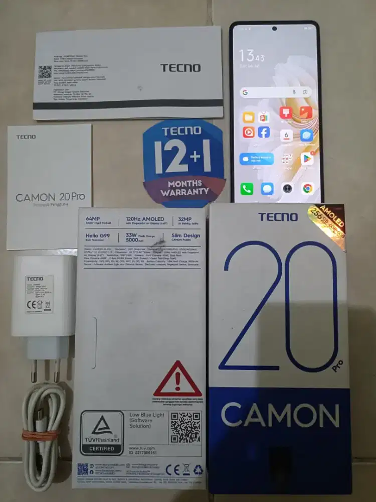 Tecno camon 20 pro mulus 8/256