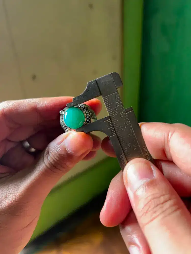 Cincin Perak Batu Bacan Gulau