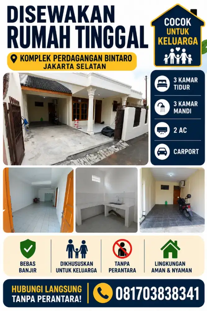Disewakan Rumah Tinggal