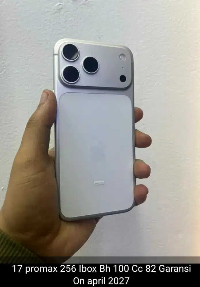 iphone 17 promax 256 ex ibox masih on garansi sampai April 2027