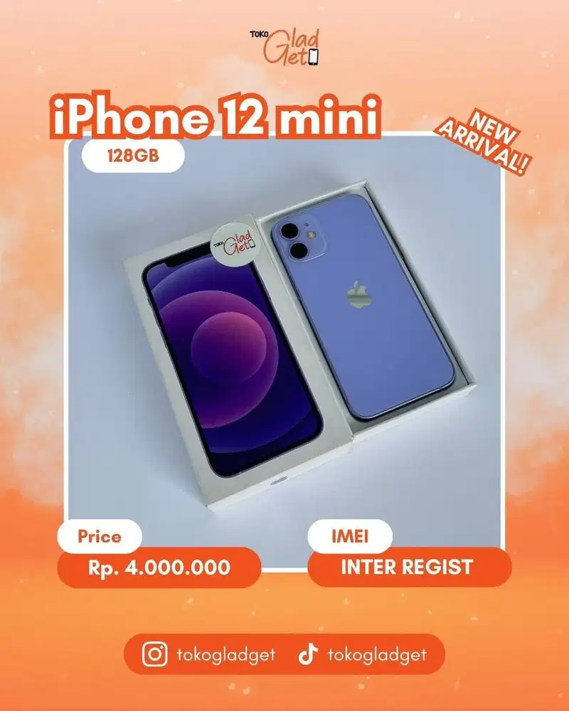 iPhone 12 Mini 128 Gb ex INTER REGIST PERMANEN