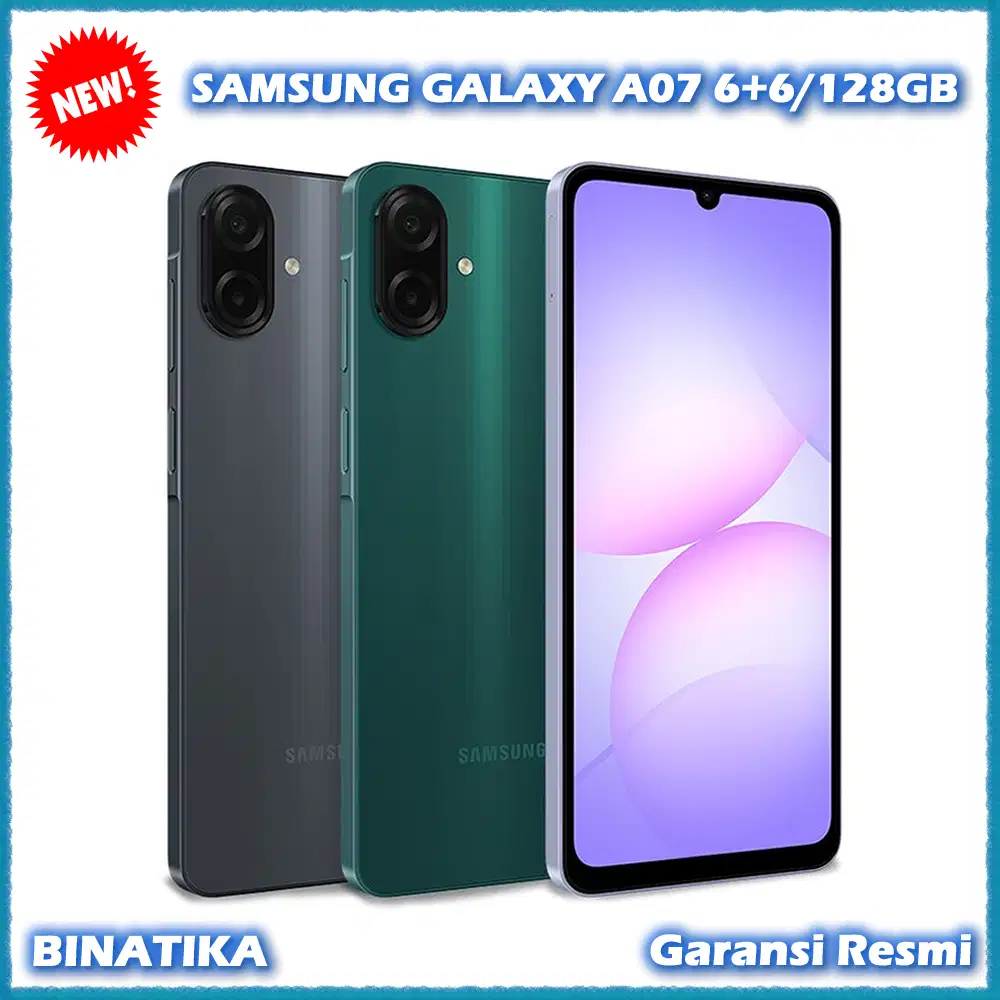 (Baru) SAMSUNG GALAXY A07 6+6/128GB Original Garansi Resmi
