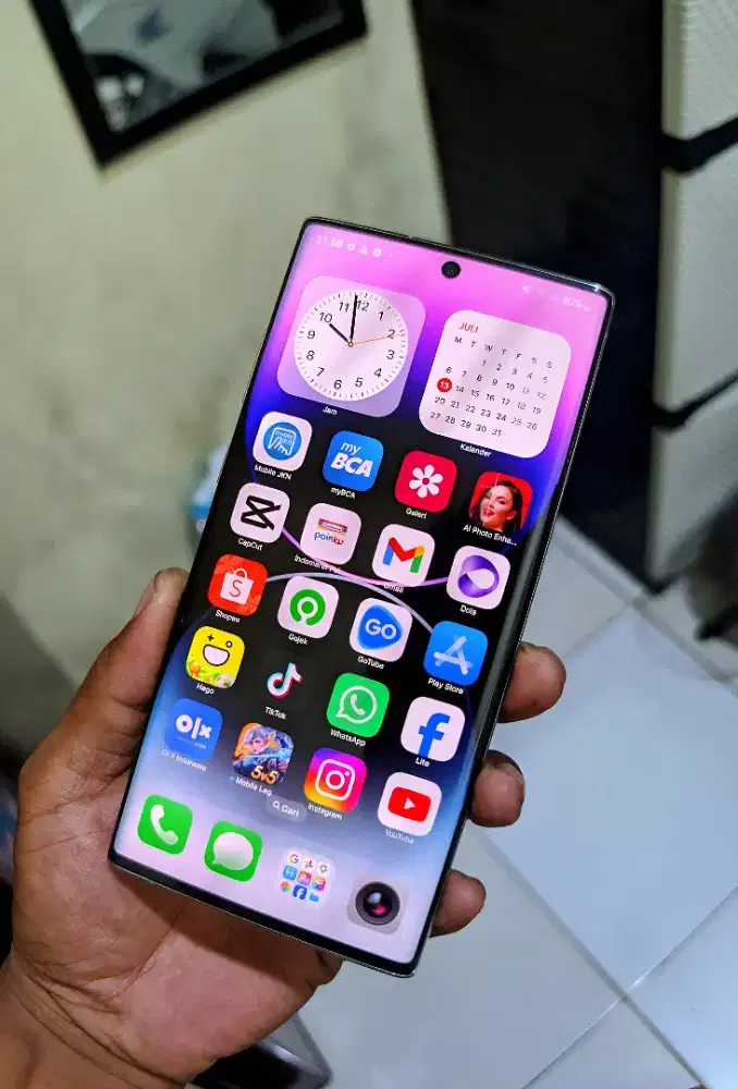 Samsung galaxy note 10 plus edge lengkung layar gede mulus siap pakai