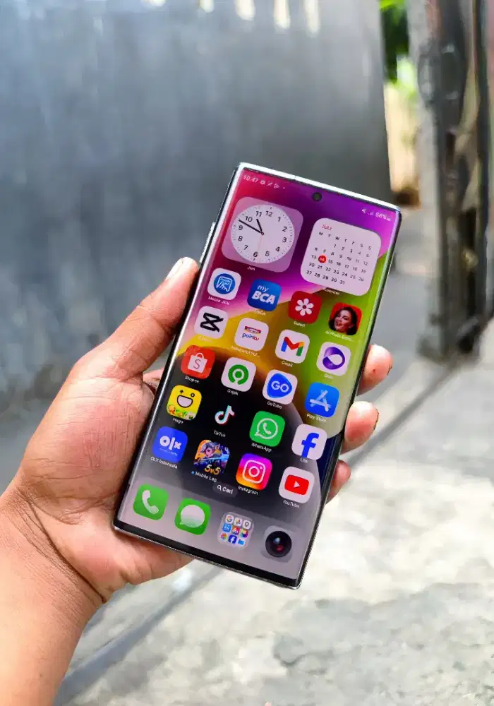 Samsung galaxy note 10 plus edge lengkung layar gede mulus siap pakai