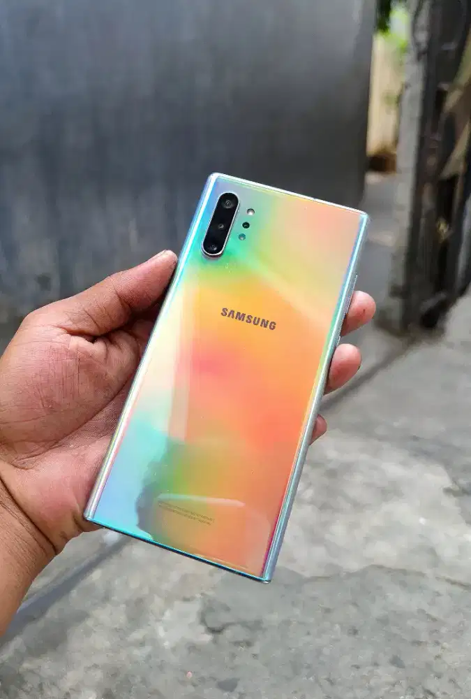 Samsung galaxy note 10 plus edge lengkung layar gede mulus siap pakai