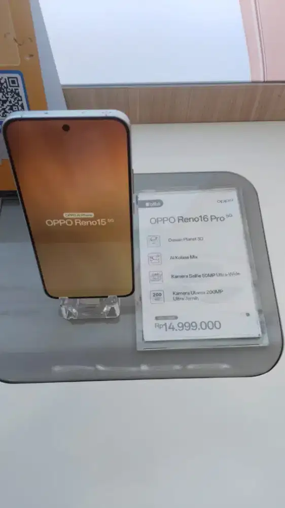 Oppo Reno 16 PRO 5G 12/256GB Dimensity 8550 Super 6700mA|Bisa Cicilan