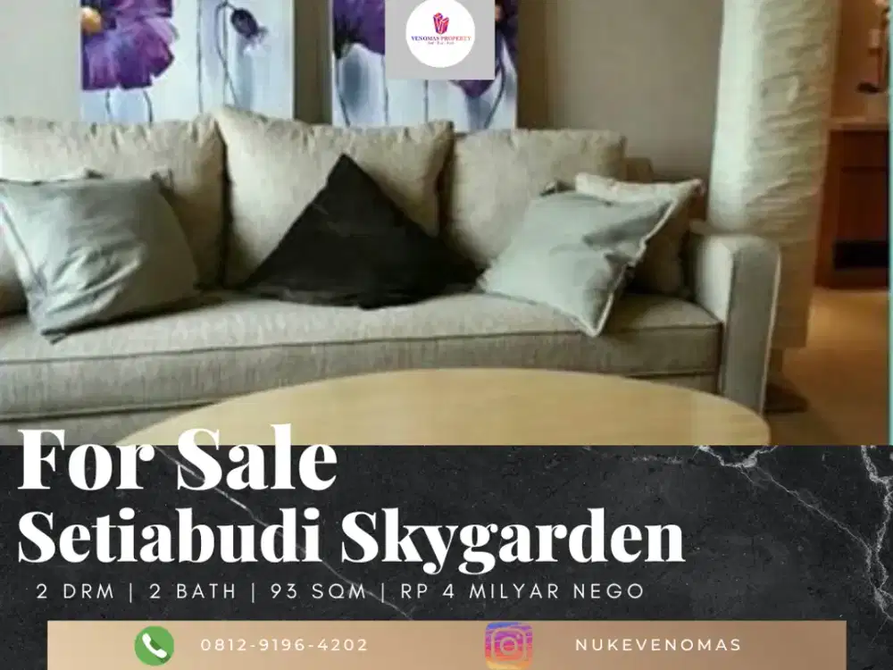 Dijual Apartement Setiabudi Skygarden 2BR Furnished