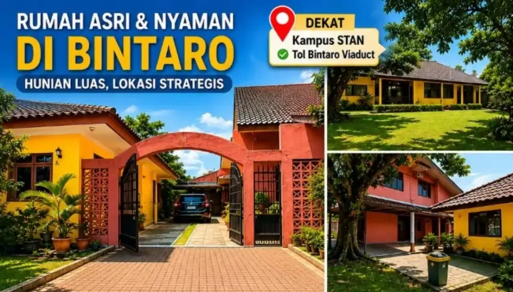 Rumah Siap Huni  LT.1245 M2  LB.544 M2 SHM