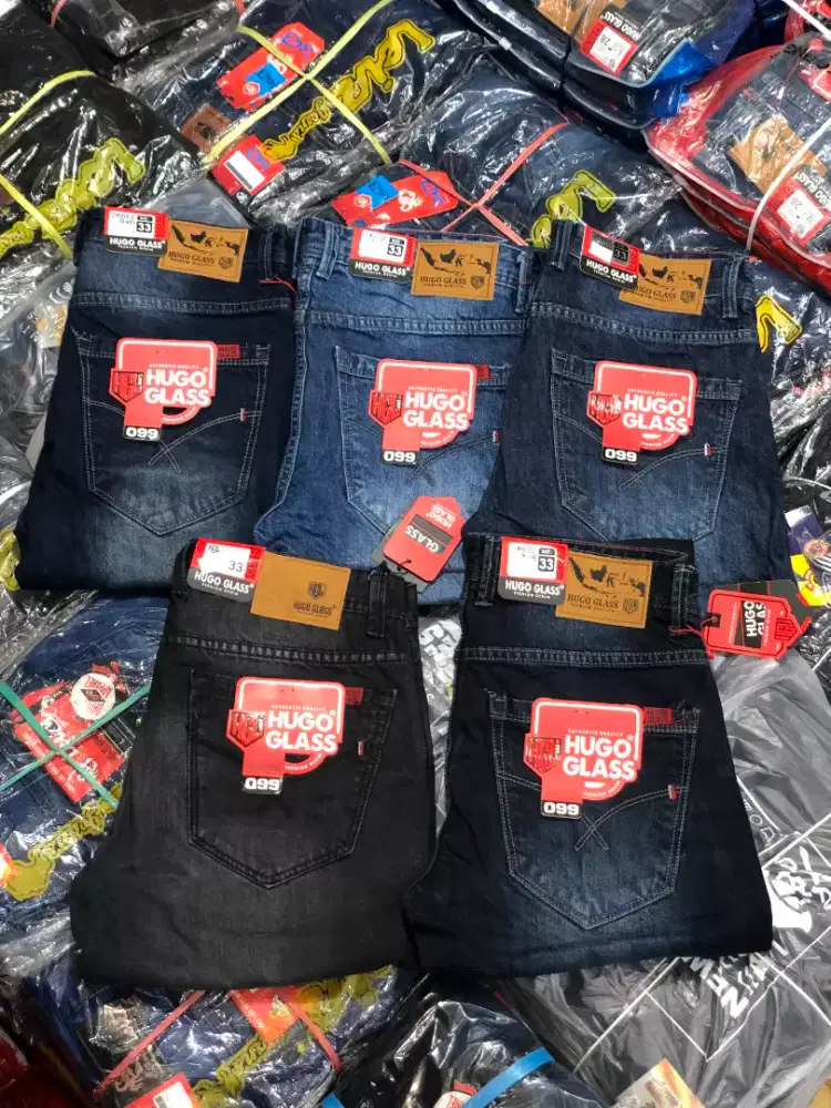 Celana jeans hugo glass standar besar