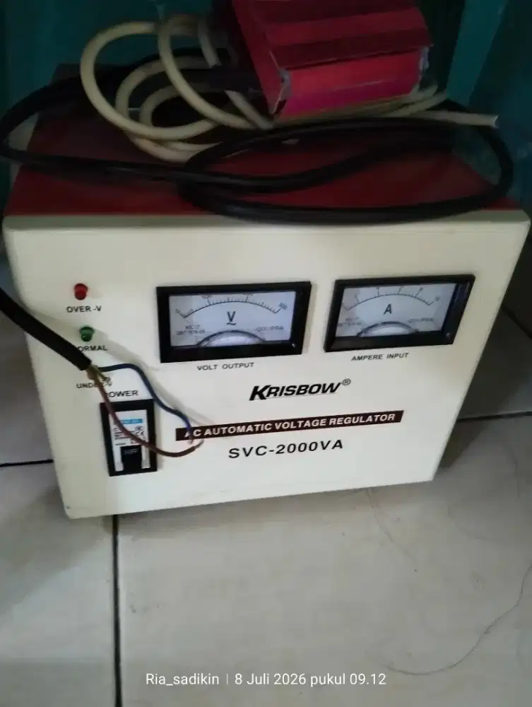 Stabilizer listrik .Krisbow SVC-2000VA