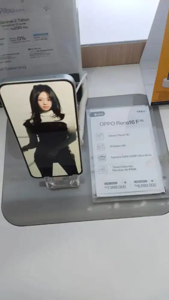 Oppo Reno 16 F 5G 8/128GB Dimensity 7300 Energy, 7000 mAh|Bisa Cicilan