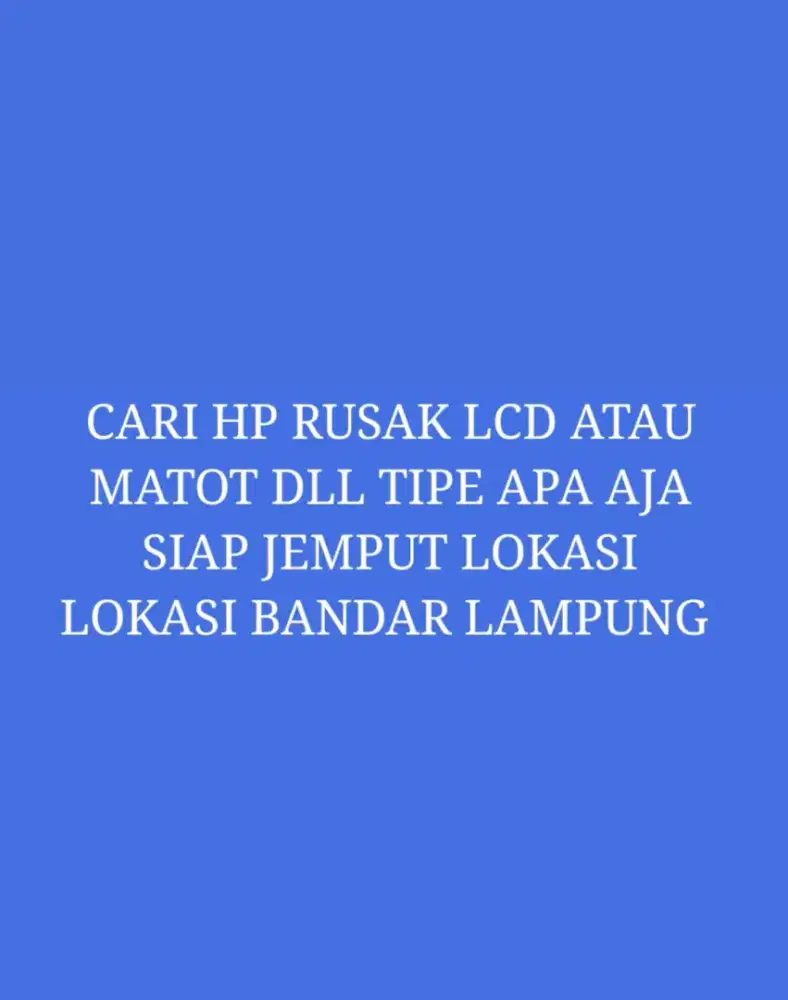 cari HP rusak android nokia jadul bb siap tampung