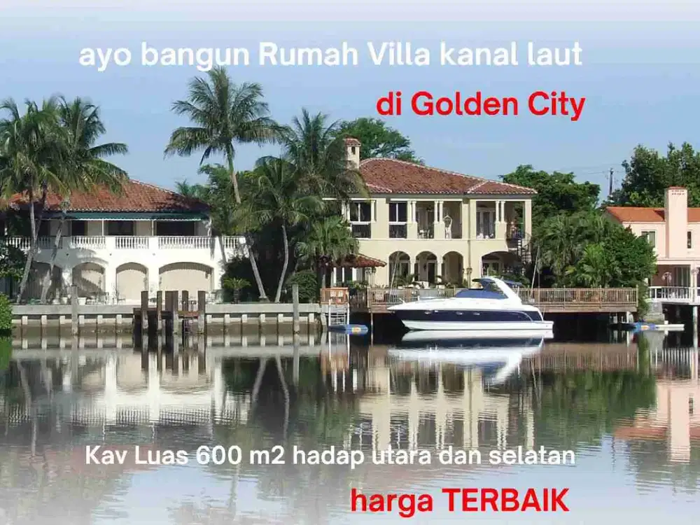 Dijual kavling View kanal Laut Bengkong golden City 600 M2 di bawah pasaran posisi terbaik