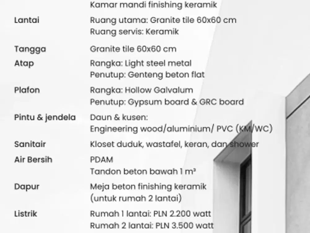Dijual Rumah Grand Sunrise Type Violet Deluxe