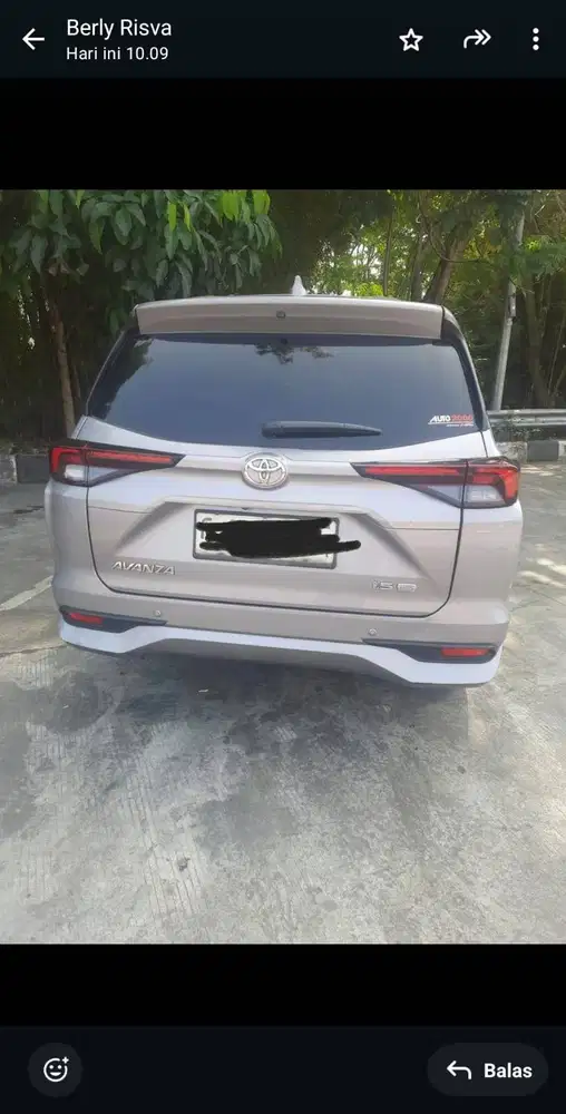 Avanza Type G AT terawat Service Record Toyota