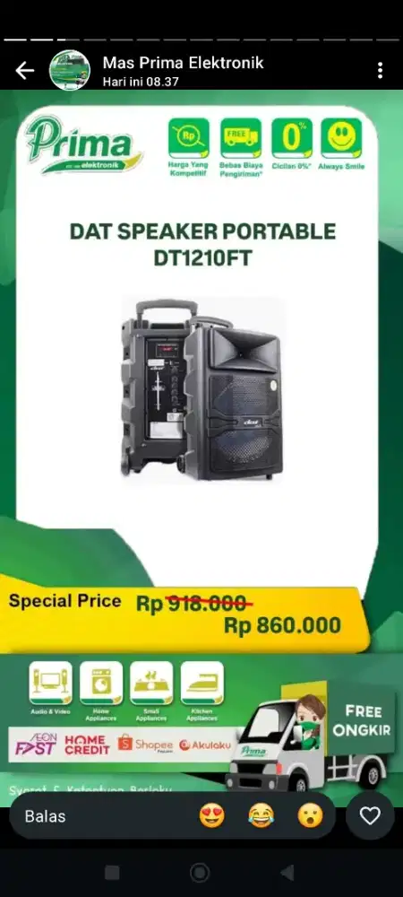 DAT SPIKER PORTABLE DT10FT