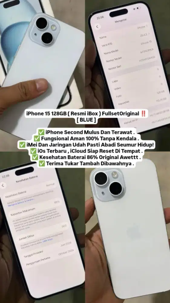 Iphone 15 128GB IBOX (Warna Lain Ready!)