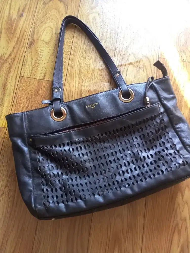 Tas wanita gobellini like new bagus keren hitam cakep