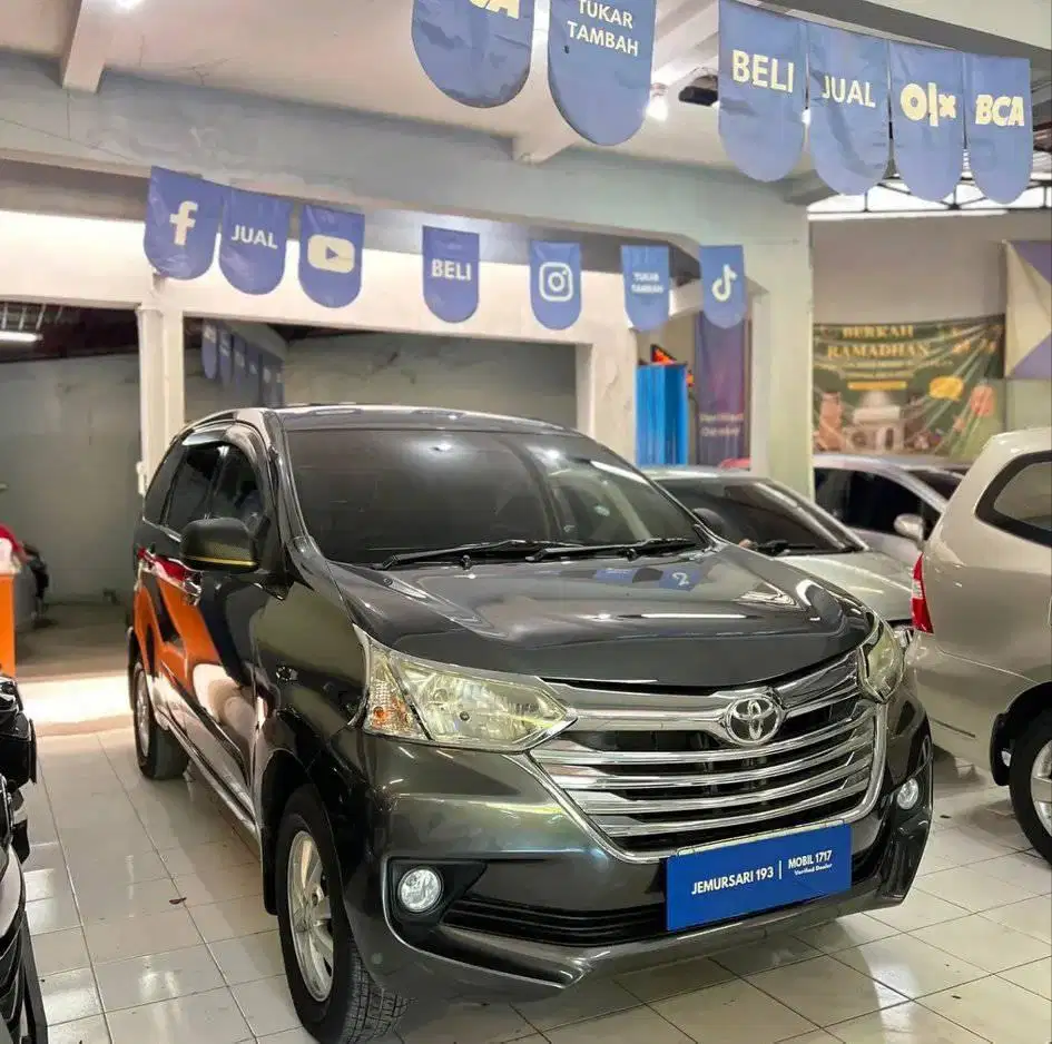 TOYOTA 2016 AVANZA G 1.3 M/T ABU-ABU MURAH MOBIL1717 JEMURSARI