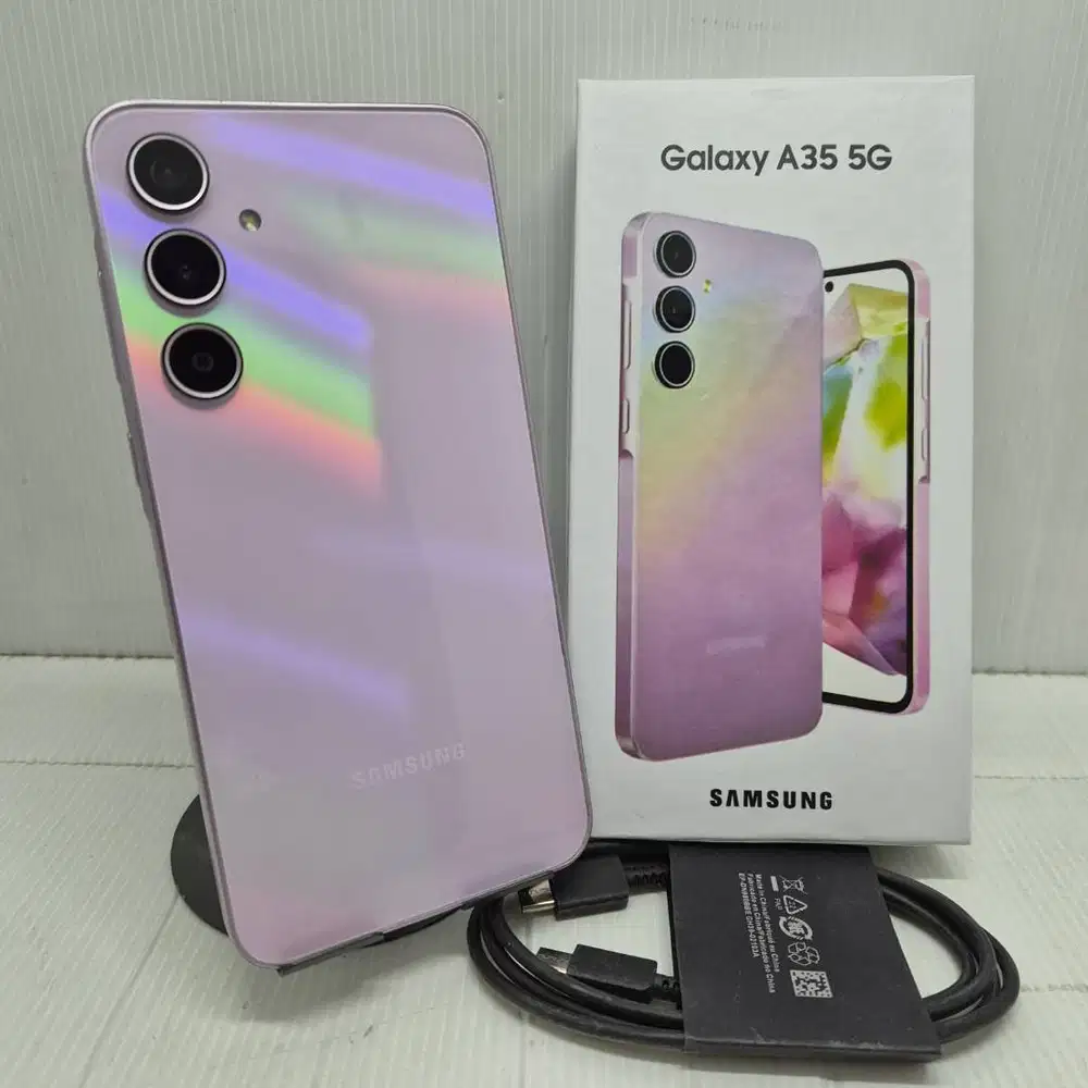 FULLSET MURAH SAMSUNG GALAXY A35 5G 8/256 LILAC EX SEIN SIAP PAKAI