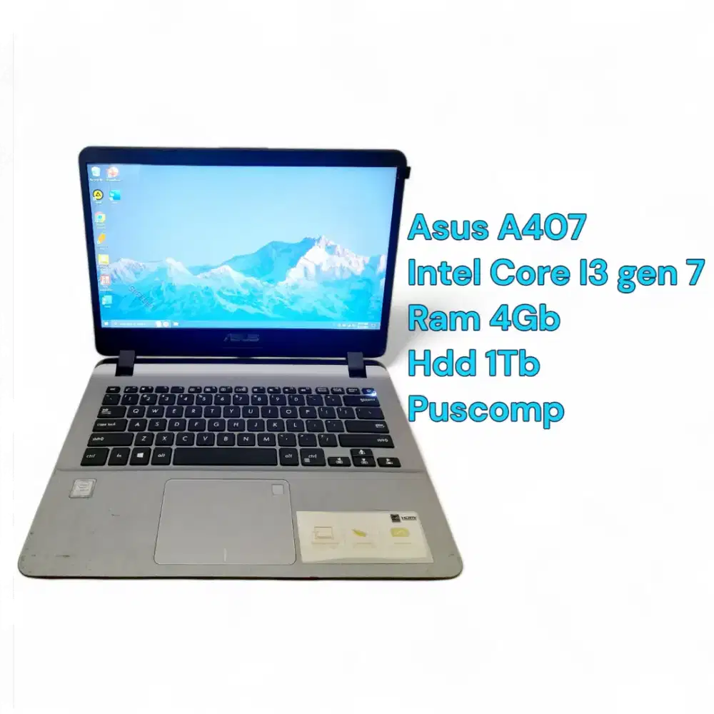 Laptop Asus A407 Core I3 gen 7