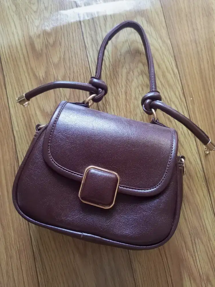 Sale slingbag mini burgundy bagus tas kecil murah aja