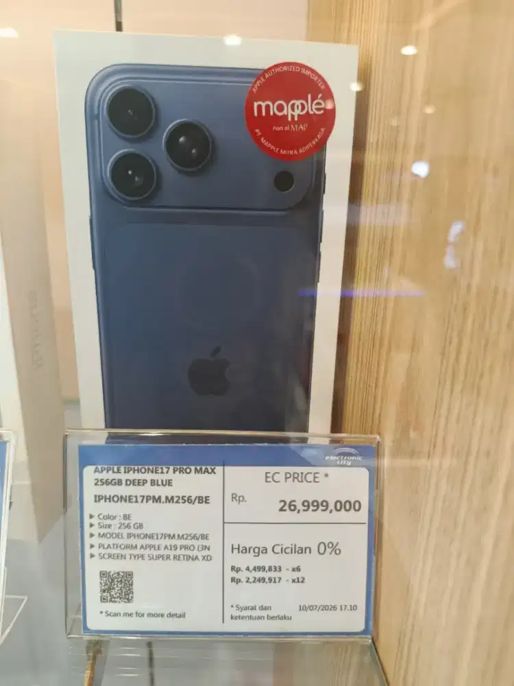 APPLE IPHONE 17 PRO MAX 256GB  BISA CICILAN TANPA KARTU KREDIT