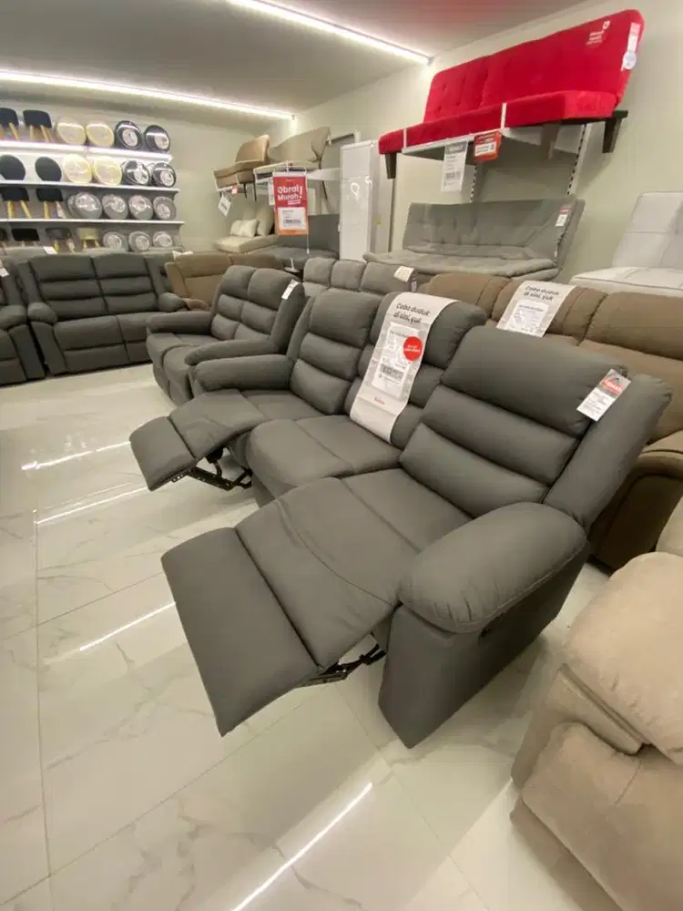 PROMO SOFA SET RECLINER LEXUS SELMA 3,2,1 SEATER
