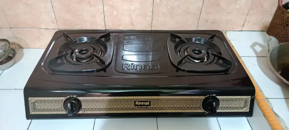 Jual cepat Kompor gas 2 tungku Rinnai type 522S - fullset
